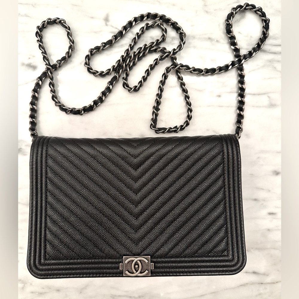 Authentic Chanel Black WOC
